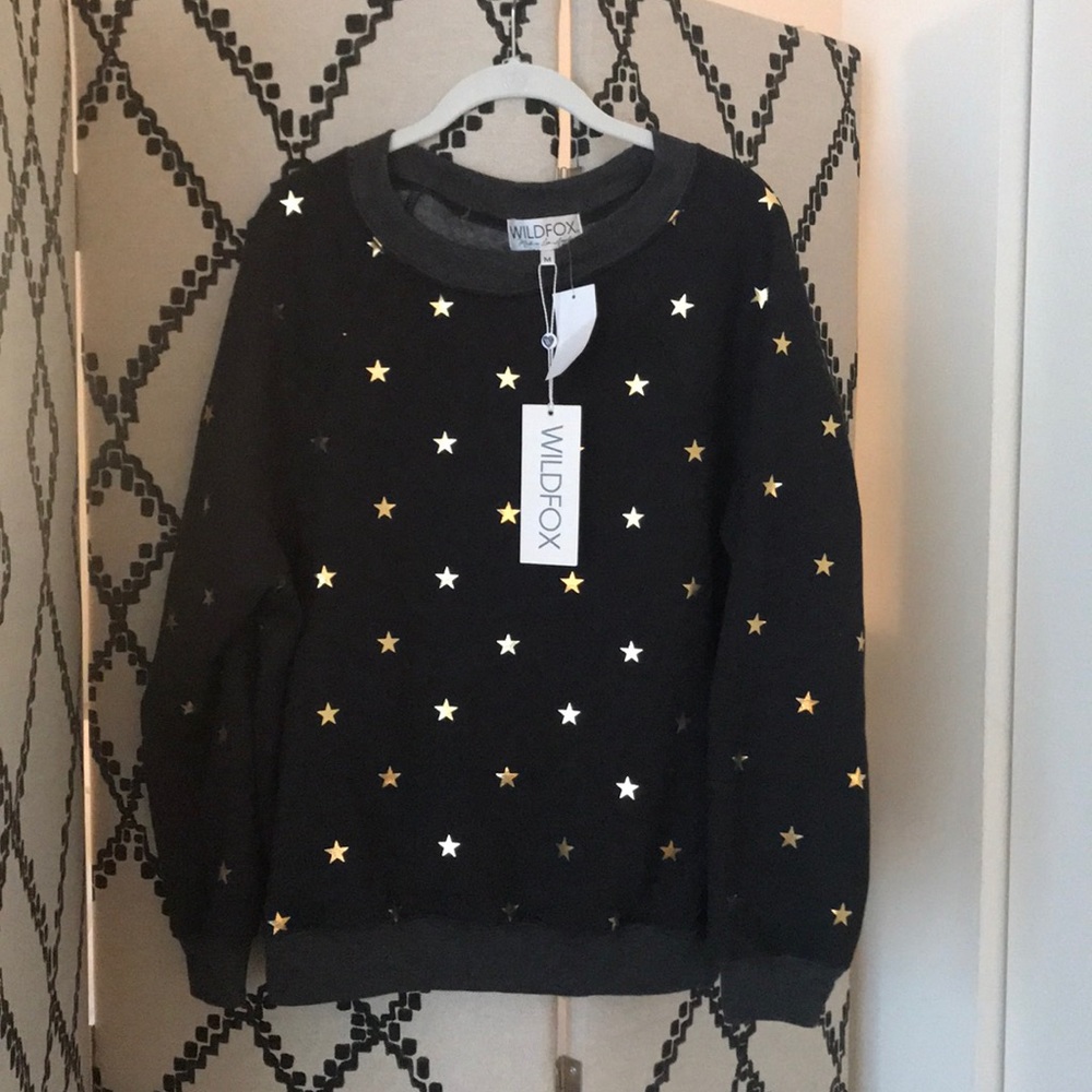 Wildfox gold star sweatshirt
